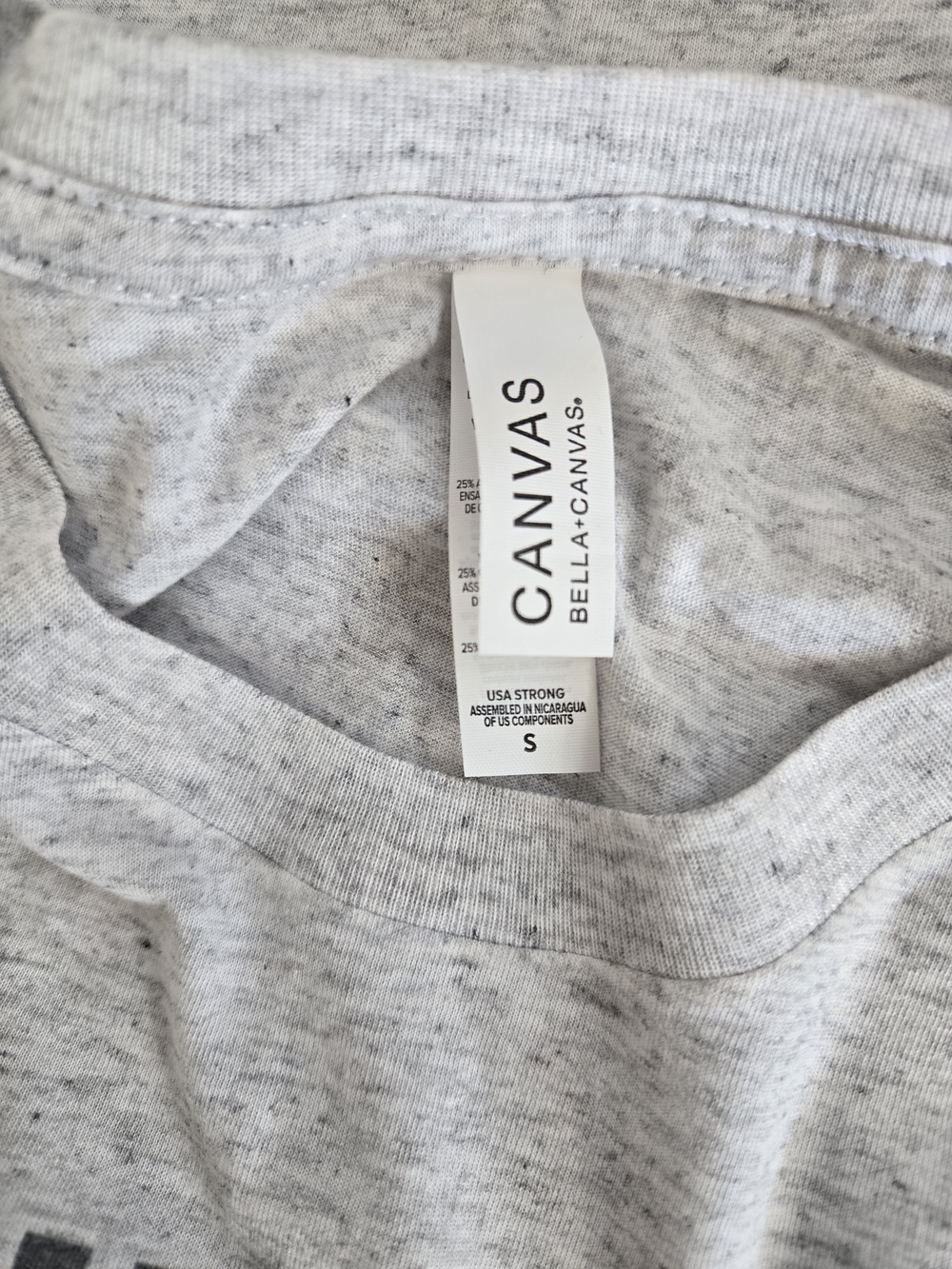 Bella Canvas Light Gray Stevie Graphic Short Sleeve Tee - Picture 6 of 6
